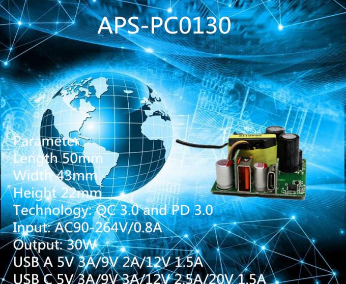 OEM 30W PCBA Circuit Board Power Module Гола друкована плата з Quick Charge 3.0 0