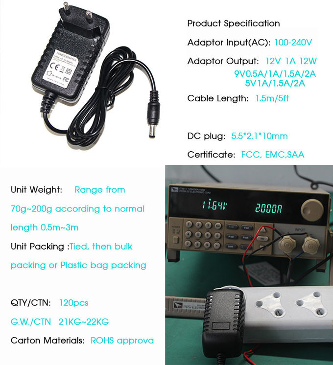 24W AC TIL 12V DC straumbreytir 12V 2A Switch Mode Power Adapter 0