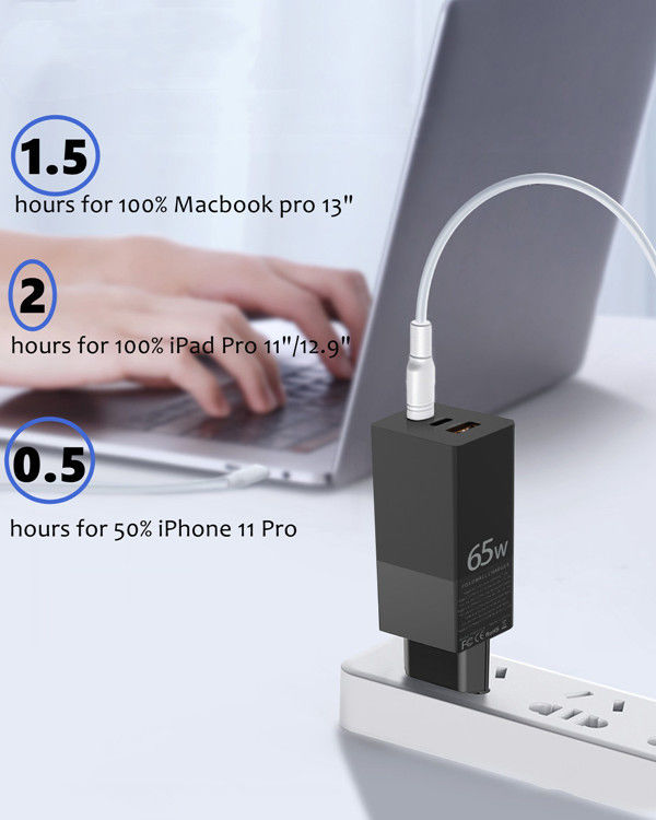iPhone 7 සඳහා බහු වරාය 120W PD3.0 USB Type C Wall Charger
