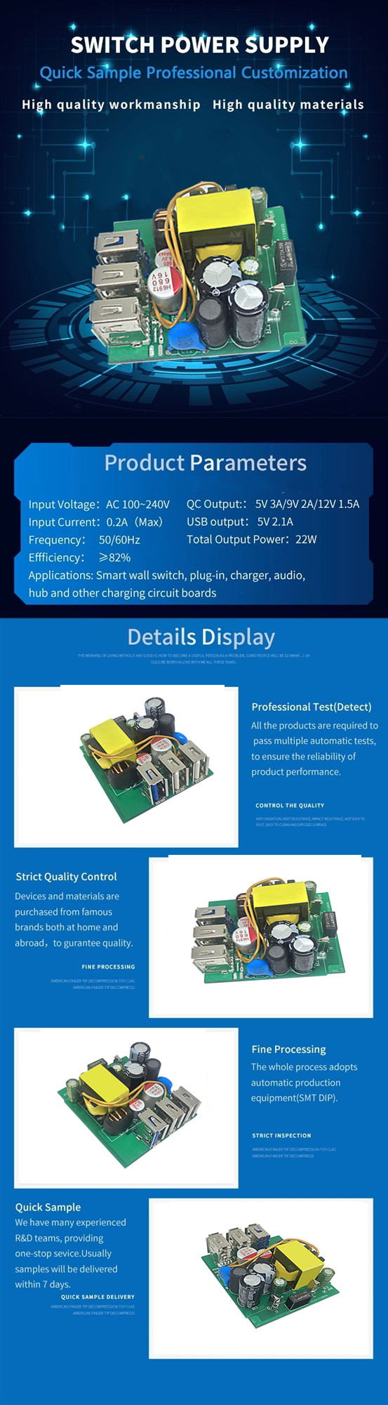 30w Switching Power Supply Module Bare Printed Circuit Board Step Down Module 0