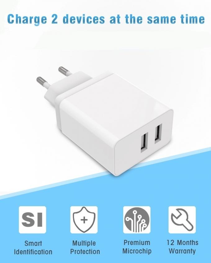 18w Quick Charge 3.0 Wall Charger European Fast Rapid Dual Usb Wall Charger Adapter 0