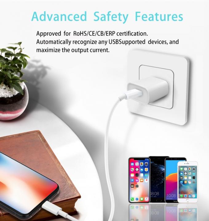 Quick Charge 3.0 Fast Charging  Usb C Usb Wall Adapter 18w Iphone 12 Power Adapters For India/Us/Eu Optional 1