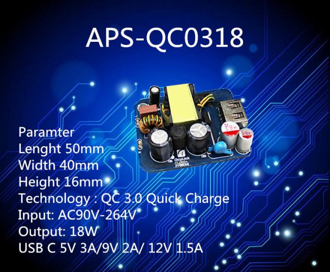 18w Fast Quick Charger Circuit Board 3V 5V 12V 1.5A Switching Power Supply Board 1