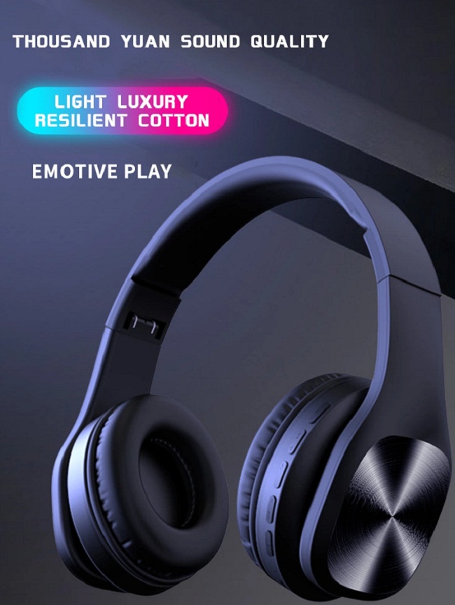 Foldable Bluetooth Wireless Headset , 300mAh 10hrs Super Bass Headphones 1