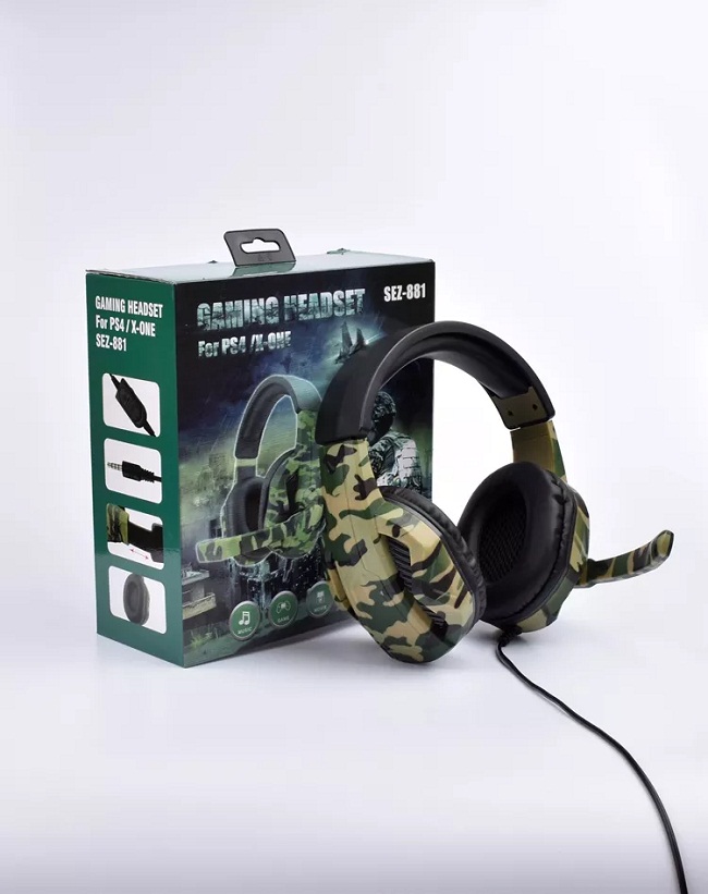Camouflage Gaming Headset PS4 Headset 1.2m With Noise Immunity Gamer 2