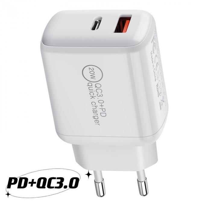 Fast Charging Compact PD USB C 20W Charger For iPhone 12 0