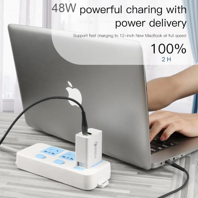 48W Type C PD QC3.0 power adapter For iPhone Fast Charging 2