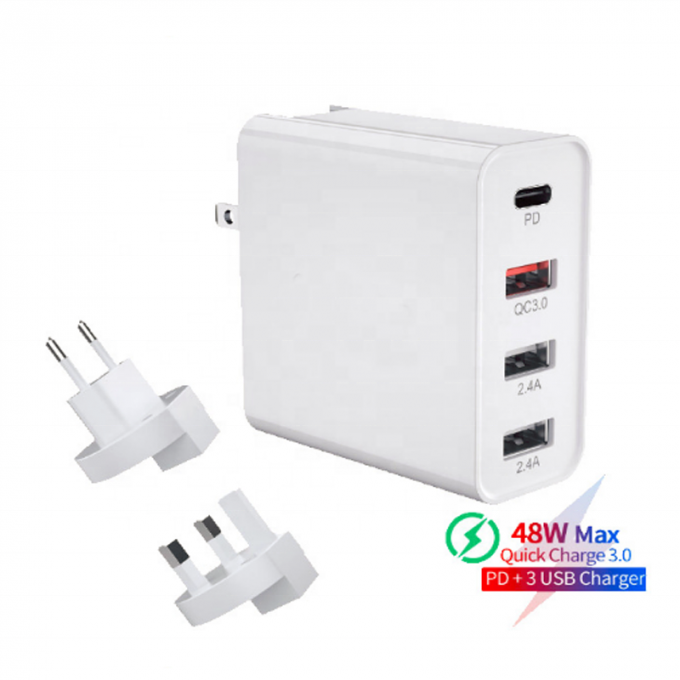 Over Voltage Protection USB Type C PD 48W US QC 3.0 Wall Adapter 0