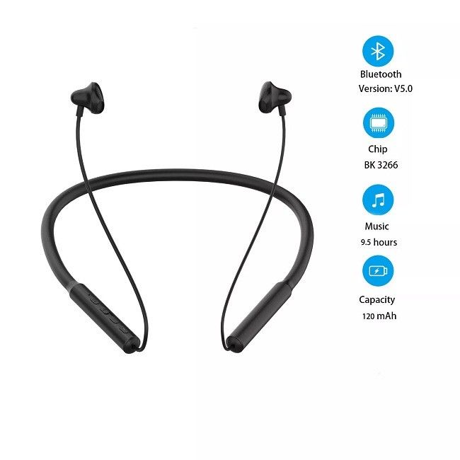 Bluetooth 5.0 Headphones Neckband 10hrs Playtime Sports Wireless Headset 0