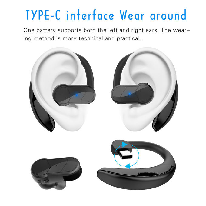9hrs TWS Bluetooth Earbuds Ear Hook Hands Free Wireless Bluetooth 5.0 Headphones 2