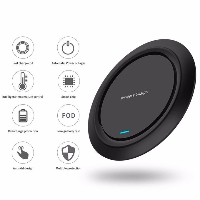 Lighting Qi Wireless Charging Station 5mm Portable Charger Cell Phone Charging Pad 2