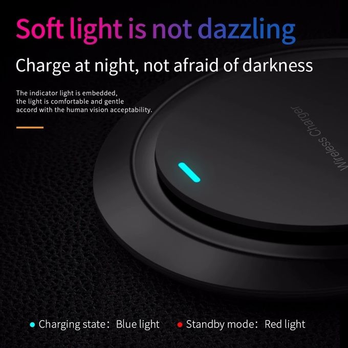 Lighting Qi Wireless Charging Station 5mm Portable Charger Cell Phone Charging Pad 7