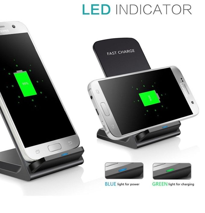 7.5W Vertical QI Wireless Charging Station Fast Charging Wireless Charging Stand 1