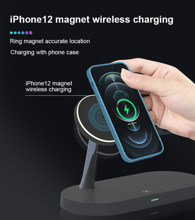 Magnetic 5 In 1 15W Qi Wireless Charging Stand 2
