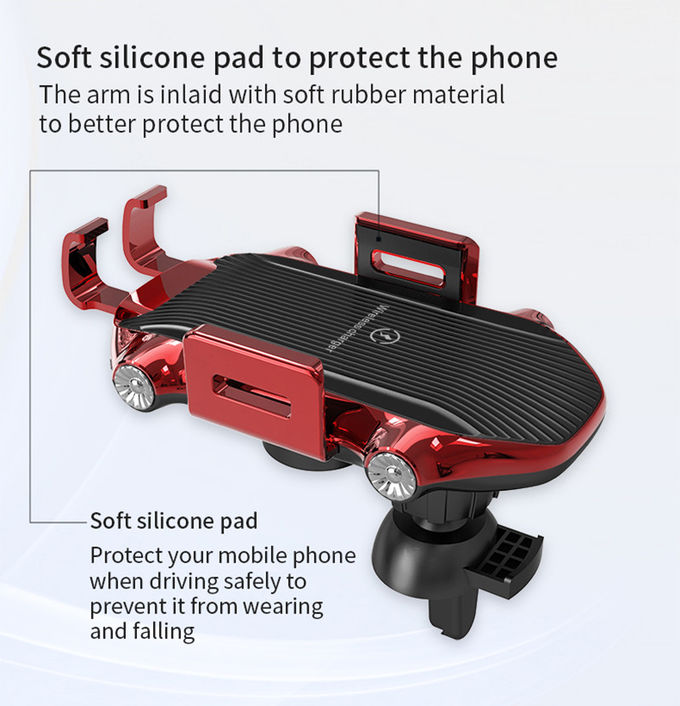 DOE 15W Fast Charging Qi Car Wireless Charger Holder 6