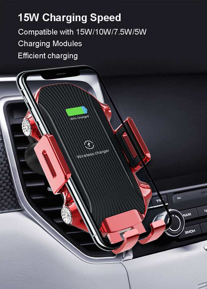 DOE 15W Fast Charging Qi Car Wireless Charger Holder 5